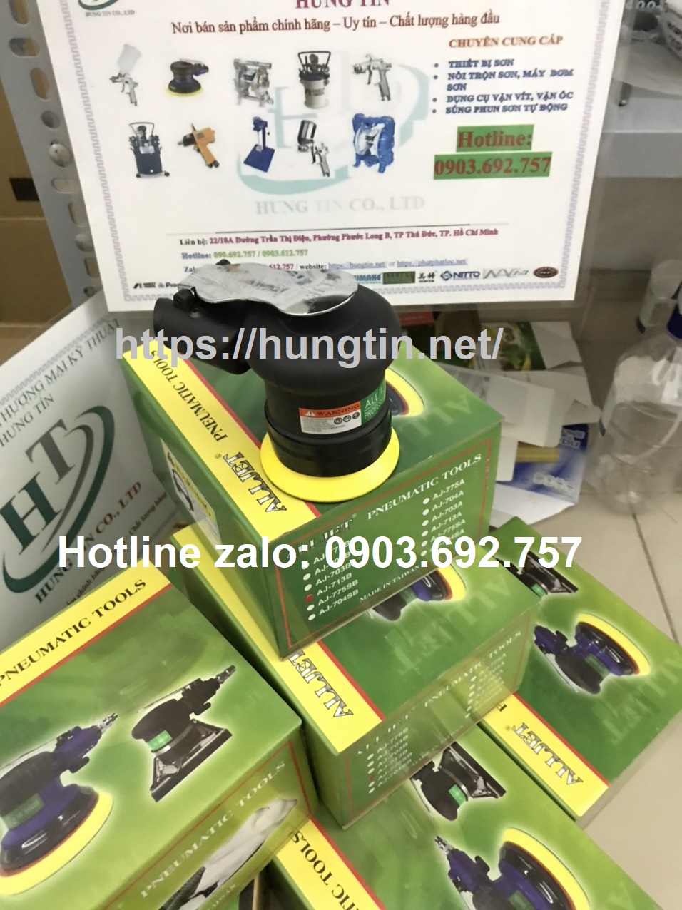 Dụng cụ chà nhám hơi alljet AJ-713B chính hãng giá tốt