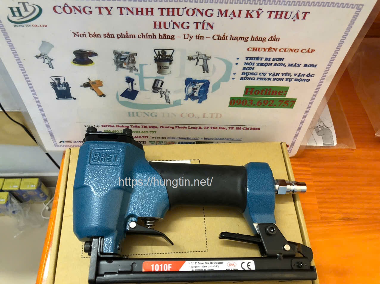 Máy bắn đinh Bret 1010F chính hãng giá tốt