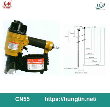 Súng bắn đinh cuộn CN55 Meite