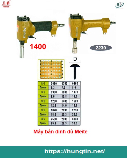 Súng bắn đinh dù meite bán tự động 1400