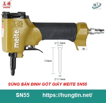 Súng bắn đinh gót giầy 2.3mm Meite SN55