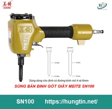 Súng bắn đinh gót giầy 4 và 6mm Meite SN100