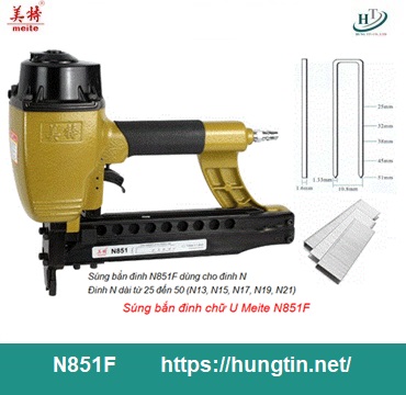 Súng bắn đinh N851F Meite