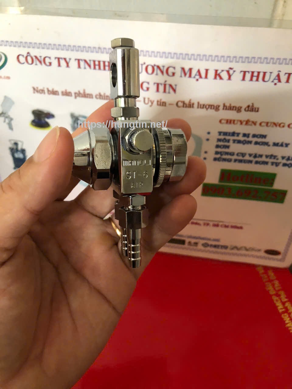 Súng phun sơn tự động Manoli ST-6-05P béc 0.5mm